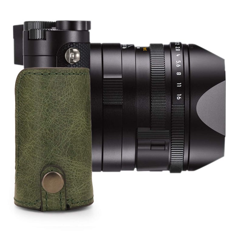 MegaGear MG1721 Ever Ready Genuine Leather Camera Half Case Compatible with Leica Q2 - Green - Image 2